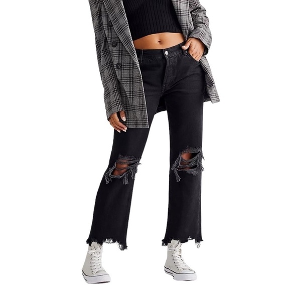 FREE PEOPLE Maggie Straight Leg Jeans - Picture 1 of 11